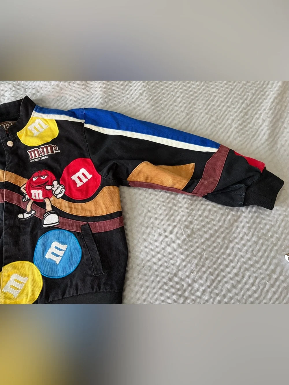 M&M'S Black Kids Embroidered Candy Patch Jacket